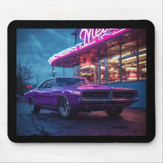 1969 Plum Crazy Purple Dodge Charger RT Mousepad