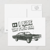 1969 Plymouth Road Runner Postkarte (Vorne/Hinten)