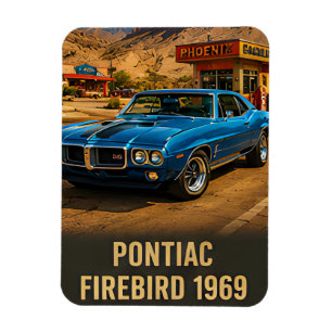 1969 Pontiac Firebird Oldtimer amerikanisches Musc Magnet