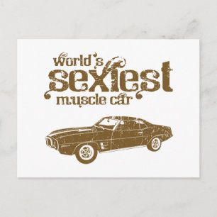 1969 Pontiac Firebird Postkarte