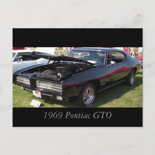 1969 Pontiac GTO Postkarte (Vorderseite)