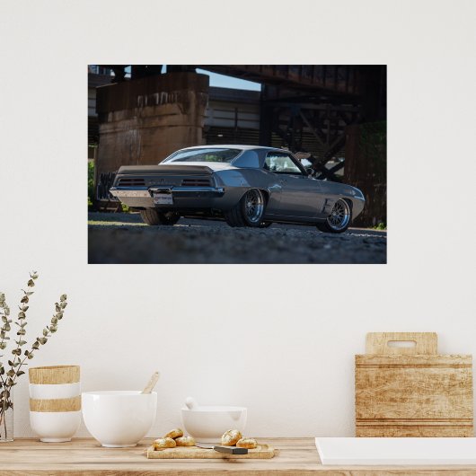 1969 Pro Touring Firebird Poster (Küche)