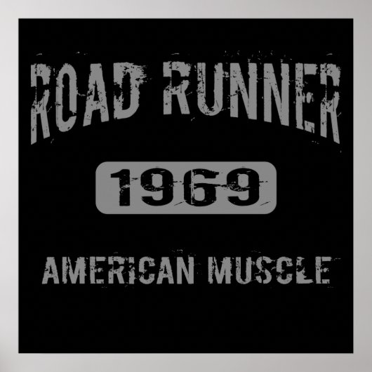 1969 Road Runner American Muscle Poster (Vorne)