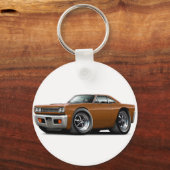 1969 Roadrunner Brown Car Schlüsselanhänger (Vorderseite)