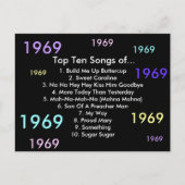 1969 Songs Postkarte (Vorderseite)