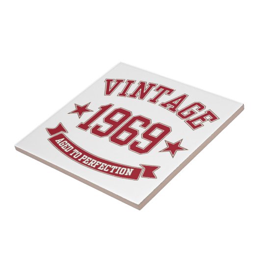 1969 Vintag alt bis perfekt Fliese (Seite)