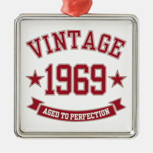 1969 Vintag alt bis perfekt Silbernes Ornament