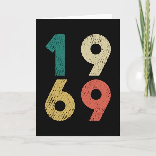 1969 Vintage Birthday Retro Karte (Vorderseite)
