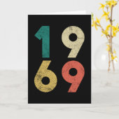 1969 Vintage Birthday Retro Karte (Gelbe Blume)