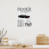 1969 vintage car poster (Küche)