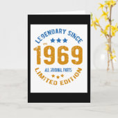 1969 Vintager Geburtstag Karte (Gelbe Blume)