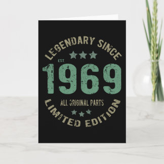 1969 Vintager Geburtstag Karte