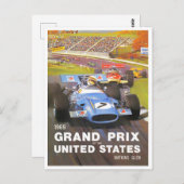 1969 Watkins Glen Grand Prix Postkarte (Vorne/Hinten)