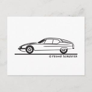 1970 - 1975 Citroën SM Postkarte