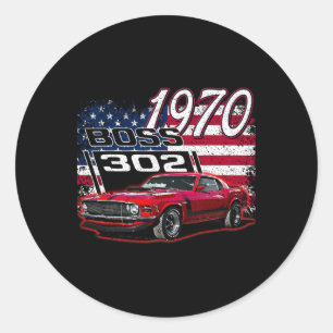 1970 70 Boss 302 4. Juli Amerikaner Runder Aufkleber