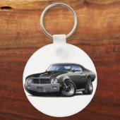 1970-72 Buick GS Black Car Schlüsselanhänger (Vorderseite)