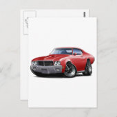 1970-72 Buick GS Red Car Postkarte (Vorne/Hinten)