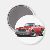 1970-72 Buick GS Red Convertible Magnet (Vorderseite/Rückseite)