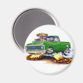 1970-72 Chevy C10 Green Longbed Magnet (Vorderseite/Rückseite)