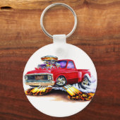 1970-72 Chevy C10 Red Truck Schlüsselanhänger (Vorderseite)