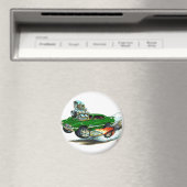 1970-72 Olds Cutlass 442 Green Car Magnet (In Situ (Geschirrspüler))