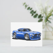 1970/72 Trans Am Blue Car Postkarte (Stehend Vorderseite)