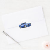 1970/72 Trans Am Blue Car Runder Aufkleber (Umschlag)