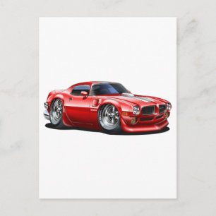 1970/72 Trans Am Red Car Postkarte