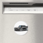 1970-73 Camaro Blk/Wht Car Magnet (In Situ (Geschirrspüler))