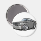 1970-74 Duster Gray-Black Car Magnet (Vorderseite/Rückseite)