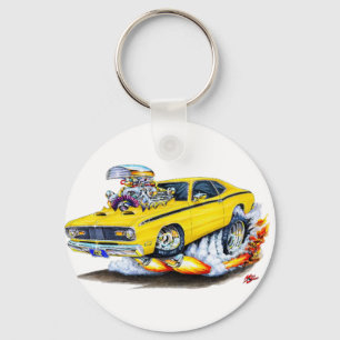 1970-74 Plymouth Duster Yellow Car Schlüsselanhänger