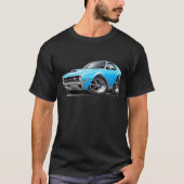 1970 AMX großes schlechtes blaues Auto T-Shirt (Vorderseite)