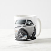 1970 AMX Weiß-Schwarzes Auto Kaffeetasse (VorderseiteRechts)