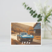 1970 Auto Postkarte (Stehend Vorderseite)