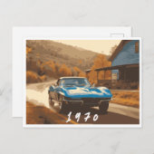 1970 Auto Postkarte (Vorne/Hinten)