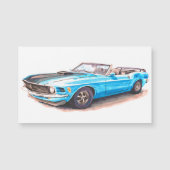 1970 Blue Mustang Magnet (Vorderseite)