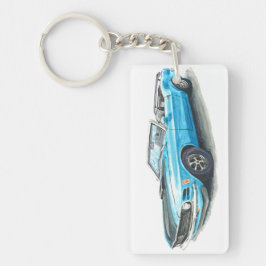 1970 Blue Mustang Schlüsselanhänger