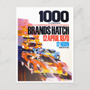 1970 Brands Hatch 1000 Km Postkarte