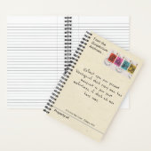 1970 Charles Dickens Antique Postage Stamp Notizblock (Innen)