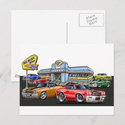 1970 Chevelle Diner Postkarte (Vorne/Hinten)