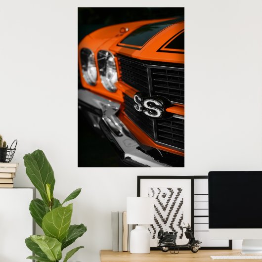 1970 Chevelle S396 Orange Poster (Heimbüro)