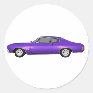 1970 Chevelle SS: Lila Finish: Runder Aufkleber