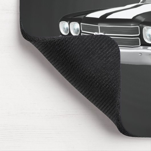 1970 Chevelle SS: Schwarzes Finish: Mousepad (Ecke)
