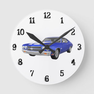 1970 Chevelle SS: Wall Clock Runde Wanduhr