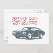 1970 Chevrolet Chevelle SS 454 Postkarte (Vorne/Hinten)