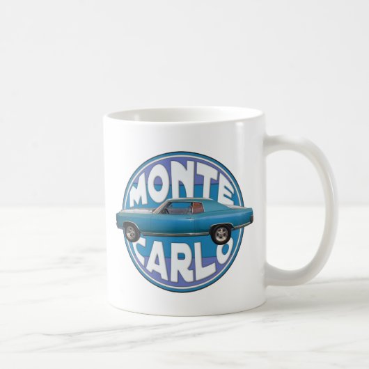 1970 Chevy Monte Carlo Hellblau Kaffeetasse (Rechts)