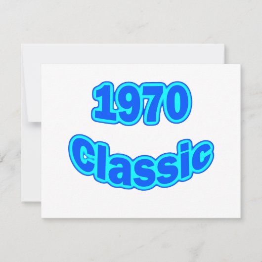 1970 Classic Blue Karte (Vorderseite)