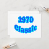 1970 Classic Blue Karte (Vorderseite/Rückseite Beispiel)
