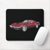 1970 Corvette Sports Car: Candy Apple Finish: Mousepad (Mit Mouse)
