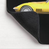 1970 Corvette Sportwagen: Gelb fertig Mousepad (Ecke)